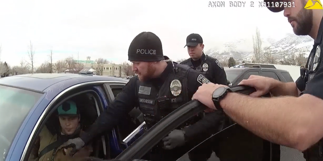 The officer asked Chase Allan to step out of the car, and he replied "No, I am not required to."