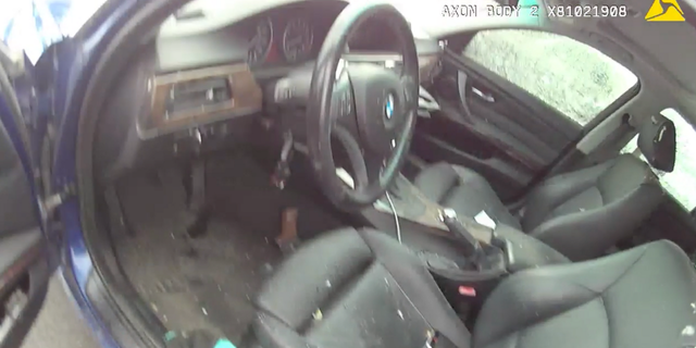 Police said a gun was located on the floor of the front seat after Chase Allan was shot.