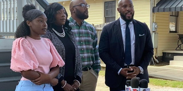 South Carolina school district disputes student's claims in Pledge of Allegiance lawsuit 2 Marissa Barnwell, a River Bluff High School student, her parents and their lawyer, Tyler Bailey, hold a news conference in Columbia, S.C., on Thursday, March 9, 2023, regarding a lawsuit filed against Lexington School District.