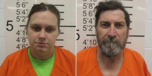 Police began an investigation on March 8 after being contacted with "concerns for the safety of a child," and located the baby on March 9 "along the road in the 5300 block of Delaware Street in Warren County." On Monday, officials said that Megan Staude (L) and Rodney Staude (R) had been arrested.