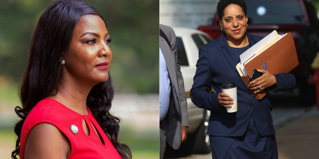 St. Louis Mayor Tishaura Jones (left) has been subpoened amid a legal process to remove prosecutor Kim Gardner (right) from office.