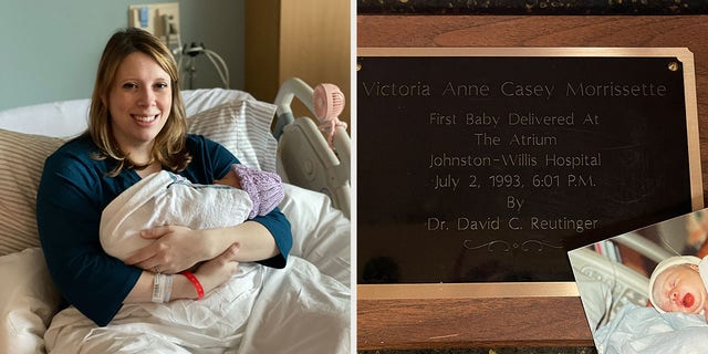 Victoria Matthews and baby girl, Emma Matthews, were both born at HCA Virginia Johnston-Willis Hospital in Richmond, Virginia, nearly 30 years apart.