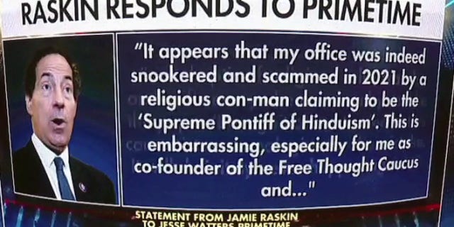 Politicians, cities forging ties with fake Hindu cult leader reveals pitfalls of 'inclusivity': Buck Sexton 5 Rep. Raskin's response to Kailasa controversy