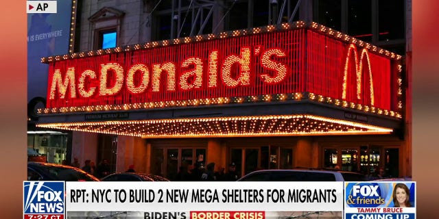 A Times Square McDonald's, now closed, will reportedly turn into a shelter for migrants.