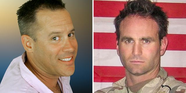 Vince Flynn on the left. "Rest easy," writes Jack Carr (shown on the right). "Thank you for sharing your gift with the world."