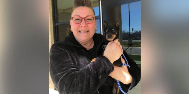 A woman was reunited with her dog Starsky after seven years apart, thanks to microchip technology.