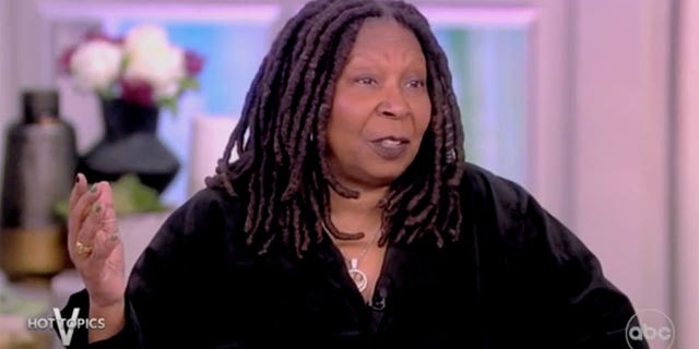 ABC's Whoopi Goldberg speaking during "The View" on Tuesday, March 21, 2023.