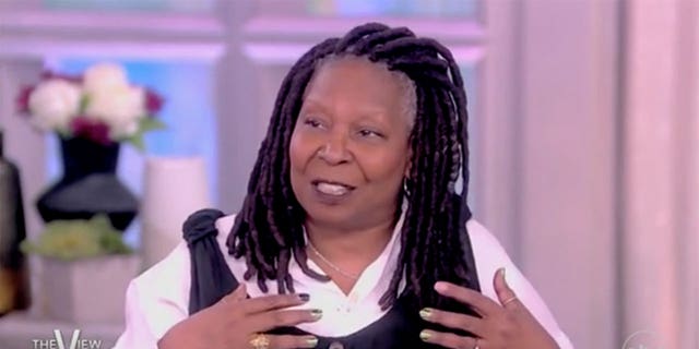 "The View" co-host Whoopi Goldberg calls out "snowflakes" during the show on Monday. 