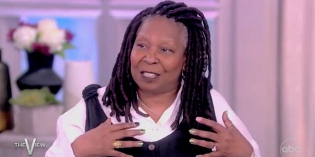 "The View" co-host Whoopi Goldberg calls out "snowflakes" during the show on Monday.