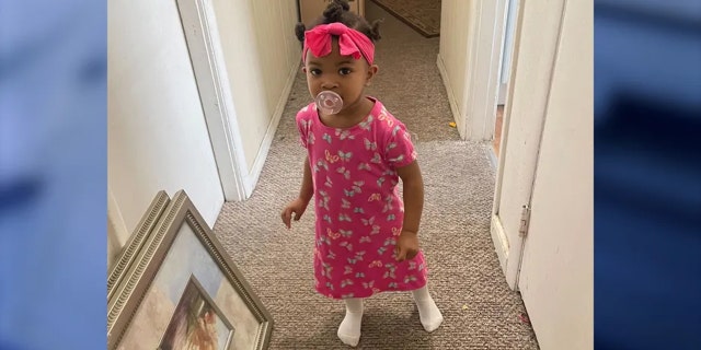 Toddler Elaya, who was injured in a hit-and-run incident in Daytona Beach, Florida, on March 21, 2023.