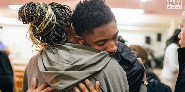 Friends of Zindell Jones mourn his loss at a prayer vigil at Word of God Outreach Ministries in Scranton, South Carolina, on March 8, 2023. He was one of four Americans kidnapped while crossing into Mexico earlier this month.