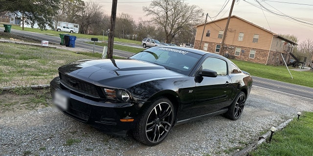 Todd was driving a new 2012 Ford Mustang that he refers to as his "baby." 