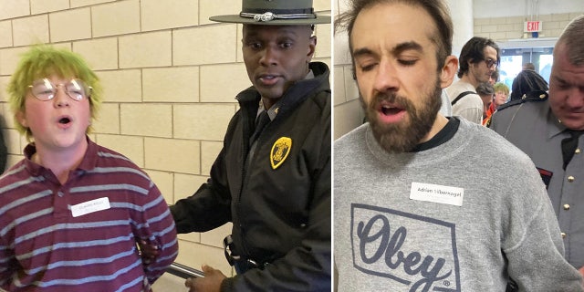 Nineteen people were arrested and cited for criminal trespassing at the Kentucky Capitol on Wednesday after protesting a bill in the Bluegrass State pushed by Republicans to ban transgender procedures for minors.