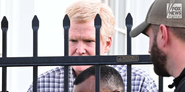 Alex Murdaugh is led out of the Colleton County courthouse in Walterboro, South Carolina, on Monday, February 27, 2023. Mark Sims for Fox News Digital.