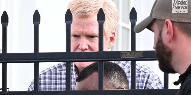 Alex Murdaugh is led out of the Colleton County courthouse in Walterboro, South Carolina on Monday, February 27, 2023. It was the 25th day of testimony in Murdaugh’s trial for the double slaying of his son, Paul, and wife, Maggie, in June 2021.