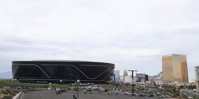 LAS VEGAS, NV - 23 DE JULIO: Una vista general del Allegiant Stadium durante el partido amistoso de pretemporada entre el Real Madrid y el Barcelona en el Allegiant Stadium el 23 de julio de 2022 en Las Vegas, Nevada.