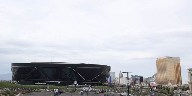 LAS VEGAS, NV - 23 DE JULIO: Una vista general del Allegiant Stadium durante el partido amistoso de pretemporada entre el Real Madrid y el Barcelona en el Allegiant Stadium el 23 de julio de 2022 en Las Vegas, Nevada.