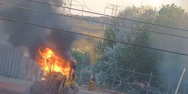 Atlanta police released video of fires set to equipment at the construction site of a police and fire training facility dubbed "Cop City."