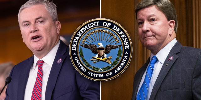 House Armed Services Committee chair Mike Rogers, R-Ala., right, and House Oversight Committee chair James Comer are frustrated with the DOD's delay in providing responses to their Feb. 13 letter.