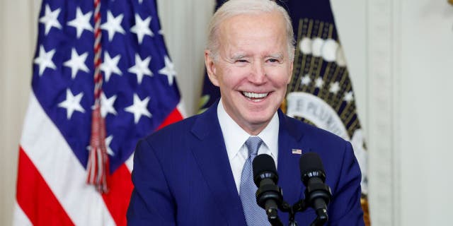 President Biden's first veto was protected on Thursday by House Democrats who voted against the GOP attempt to override it. (Photo by Anna Moneymaker/Getty Images)