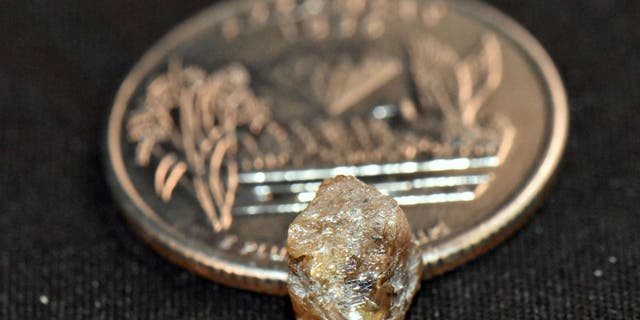 Anderson originally thought the brown diamond was quartz until inspecting it closer.