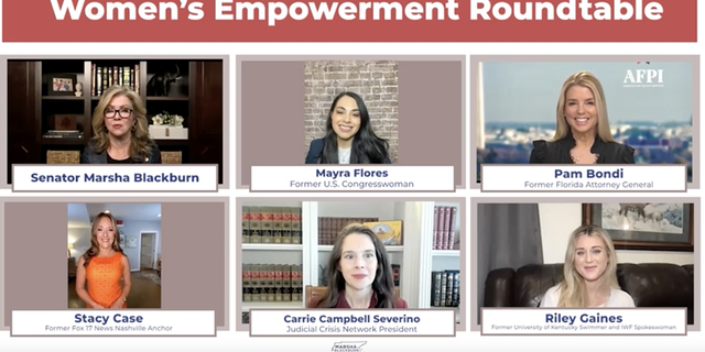 Sen. Marsha Blackburn's "Women's Empowerment Roundtable," which took place in mid-March, can be seen in its entirety online. 