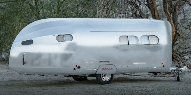 The Bowlus trailers are available with battery packs that can power them for a week or more.