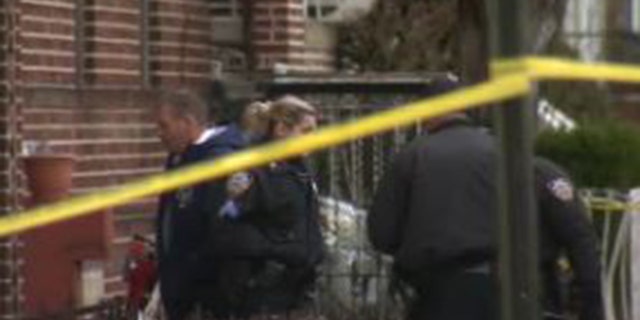 Police investigate a scene in Brooklyn where three people were found shot. A fourth victim was later reported at a hospital.