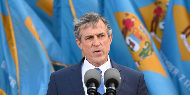 Democratic Gov. John Carney speaks at an event on Jan. 19, 2021. The Delaware House has continuously attempted to legalize cannabis. However, Carney vetoed a marijuana legalization bill last year.