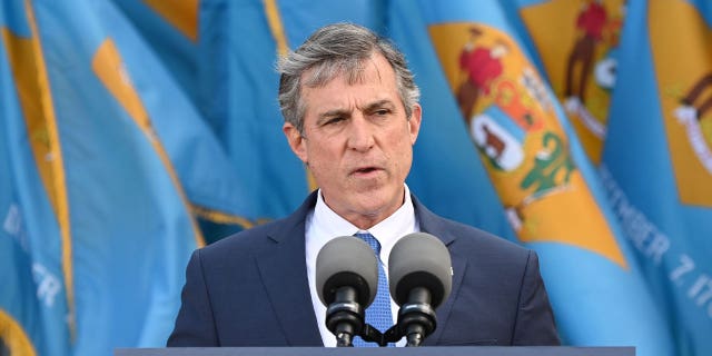 Democratic Gov. John Carney speaks at an event on Jan. 19, 2021. The Delaware House has continuously attempted to legalize cannabis. However, Carney vetoed a marijuana legalization bill last year.