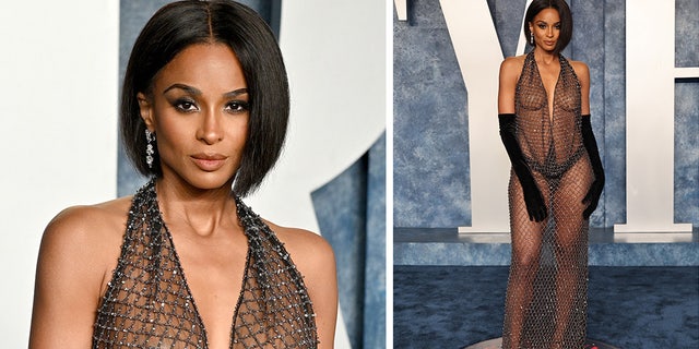 Ciara showed some skin at the Vanity Fair Oscars after party.