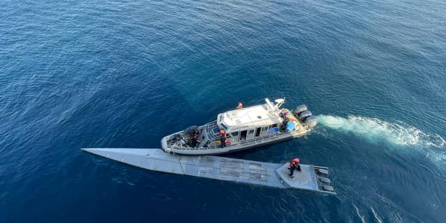 The Colombian Navy found nearly 3,000 pounds of cocaine on a submarine in the Pacific Ocean on Sunday.