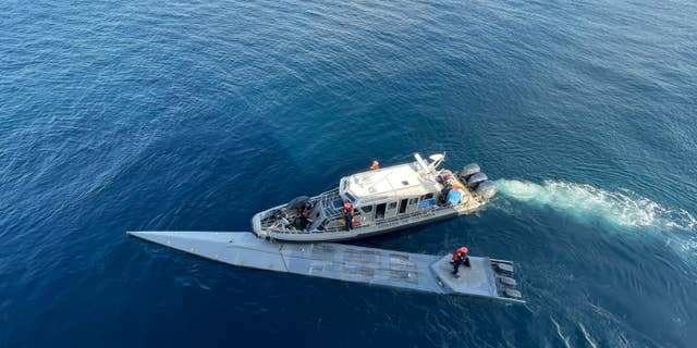 The Colombian navy found nearly 3,000 pounds of cocaine in a submarine in the Pacific Ocean on Sunday. 