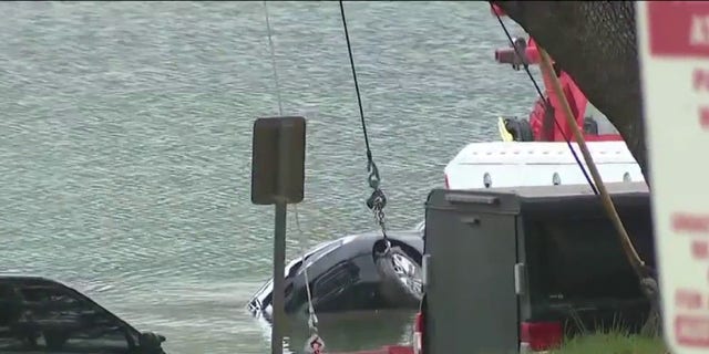 It’s not clear how the car ended up in the water, but investigators say it appears to have gone down a boat ramp while the woman was inside. A second woman was in the car and survived. 