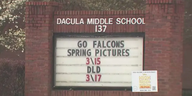 The teacher, who is unnamed, was taped making aggressive statements to Dacula Middle School students.