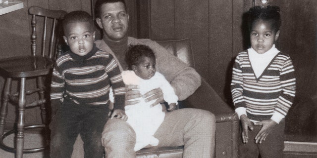 Retired Green Beret Col. Paris Davis with his family in 1968