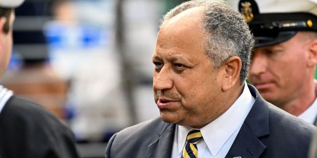 Navy Secretary Carlos Del Toro said this month one of his top priorities is climate change, even as the Biden administration proposes to shrink the fleet in the face of a growing threat from China.