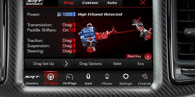 The Demon 170 can run on any mix of 91 octane gasoline and E85, but it needs the latter to produce its maximum power.