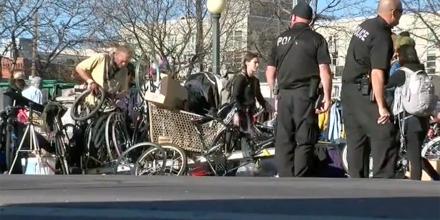 One activist called the city of Denver's sweeps of homeless camps ahead of the Colorado Rockies first home game of the season "disgraceful."