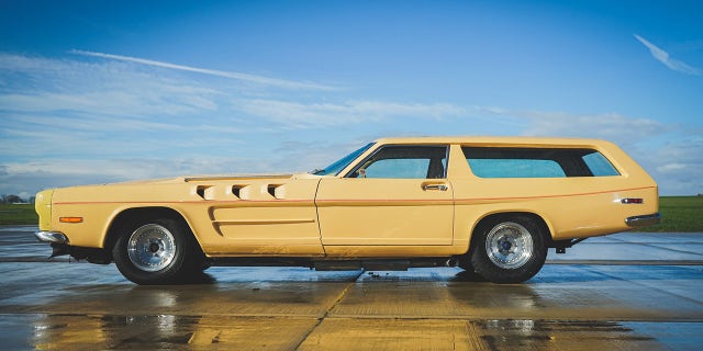 The Beast features a custom fiberglass body.