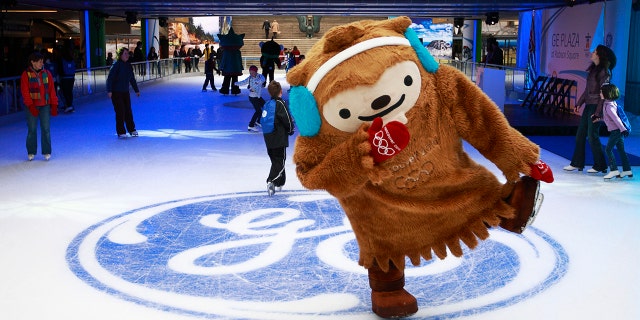 "Quatchi," a sasquatch, was one of the mascots of the 2010 Winter Olympics in Vancouve, seen here skating during the official opening of the GE Ice Plaza in Vancouver, Canada, on Nov. 3, 2009.