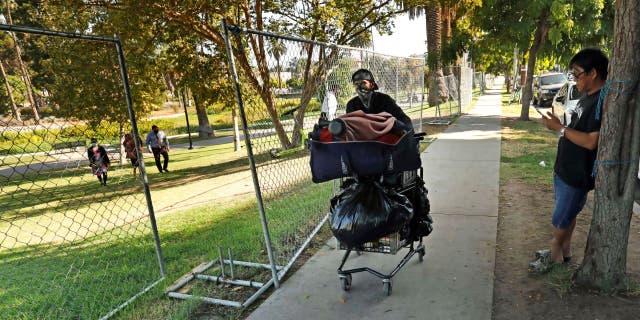 During the  Echo Park cleanup, crews removed 723.5 pounds of biological waste and 300 pounds of hazardous waste.