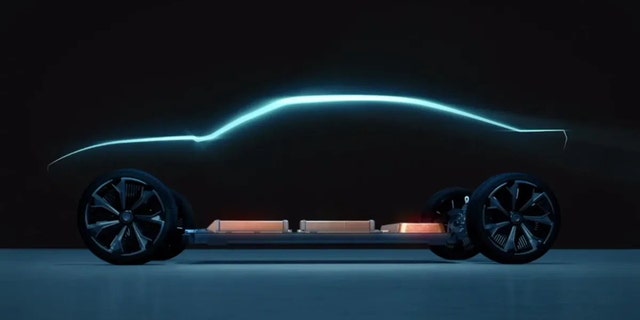 Chevrolet has previously teased a Camaro-style car built on its Ultium electric vehicle platform.