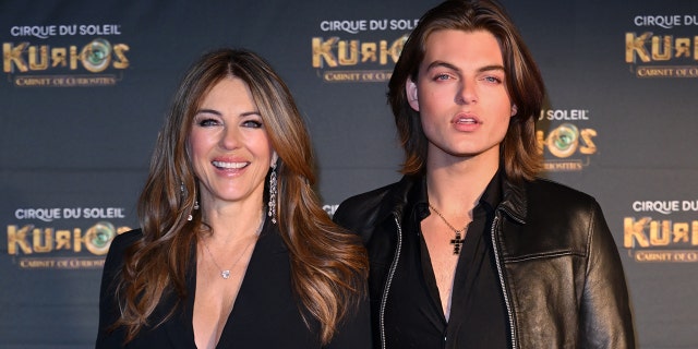 Hurley poses with her son, Damian.