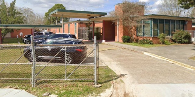 The EBR Readiness Alternative School in Baton Rouge, Louisiana. Ten students were arrested after a brawl at the school Wednesday that injured police officers.