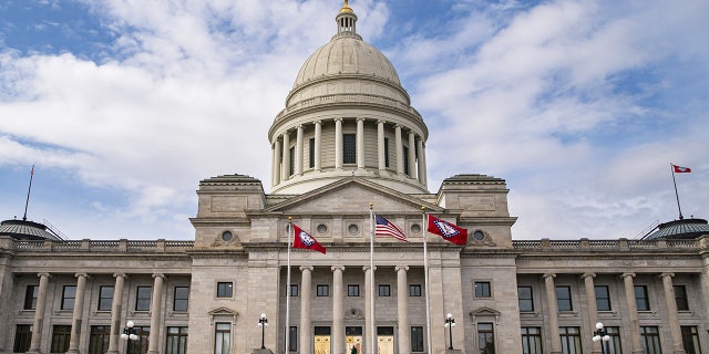 The Arkansas State Capitol in Little Rock, Arkansas on Feb. 7, 2023.