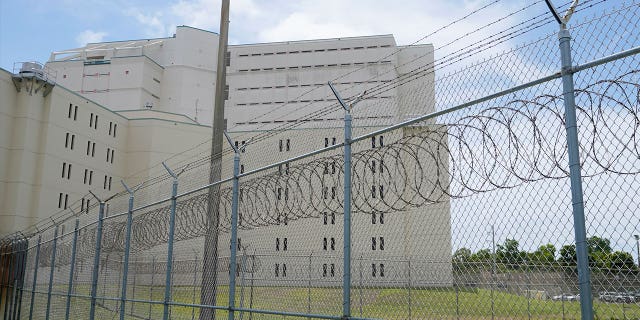 The Palm Beach County Main Detention Center is pictured on June 4, 2021, in West Palm Beach, Florida. Republican lawmakers in Florida and other states are pushing to increase the use of cash bail and pretrial detention.