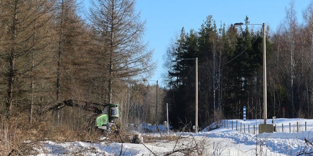The Finnish Border Guard said construction of the barrier fence project in Pelkola is expected to be completed in June. 