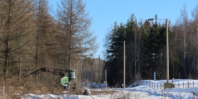 The Finnish Border Guard said construction of the barrier fence project in Pelkola is expected to be completed in June. 