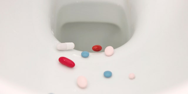 The FDA says that some medications should be flushed down the toilet to prevent accidental ingestion. Check the list of flushable medications before you do this, however. 